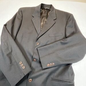 Riserva Dillards Blazer Jacket‎ Mens 44 Black Lined